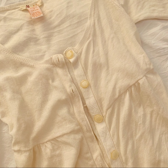 Tulle Button Sweater - Picture 2 of 4